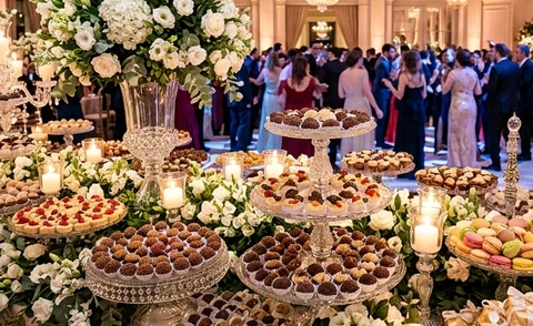 Bolo de aniversário e docinhos artesanais