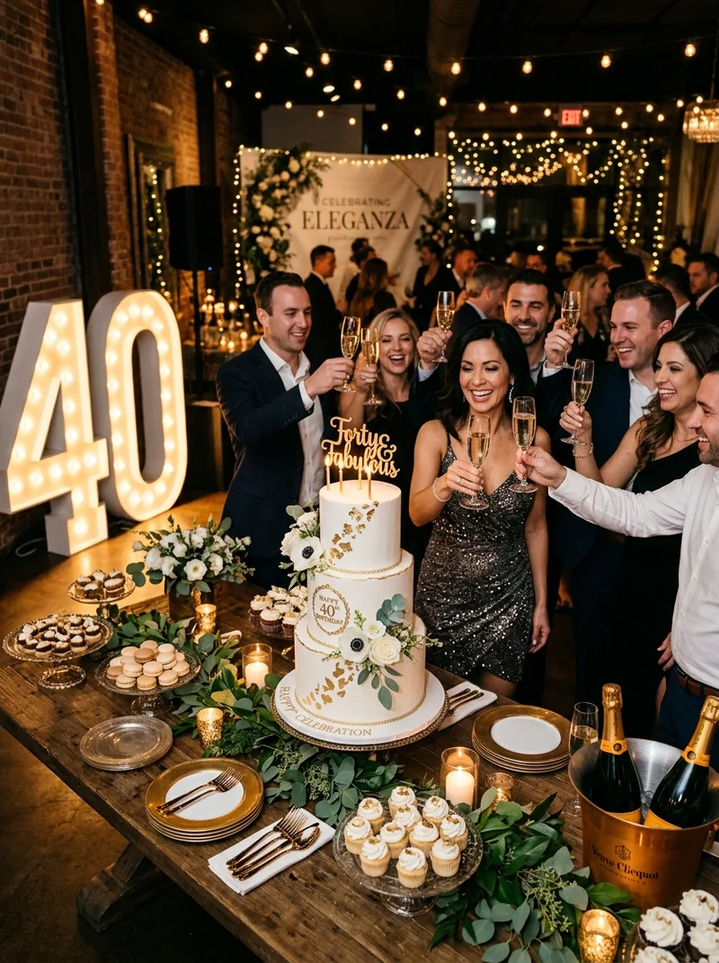 Comemoração de aniversário adulto e infantil