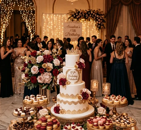 Preparação e camarim da debutante